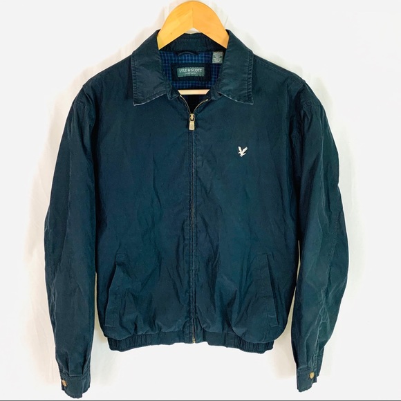 Lyle \u0026 Scott Jackets \u0026 Coats | Lyle \u0026 Scott Scotland Harrington Jacket Medium | Color: Black/Blue | Size: M | Biggs7115's Closet